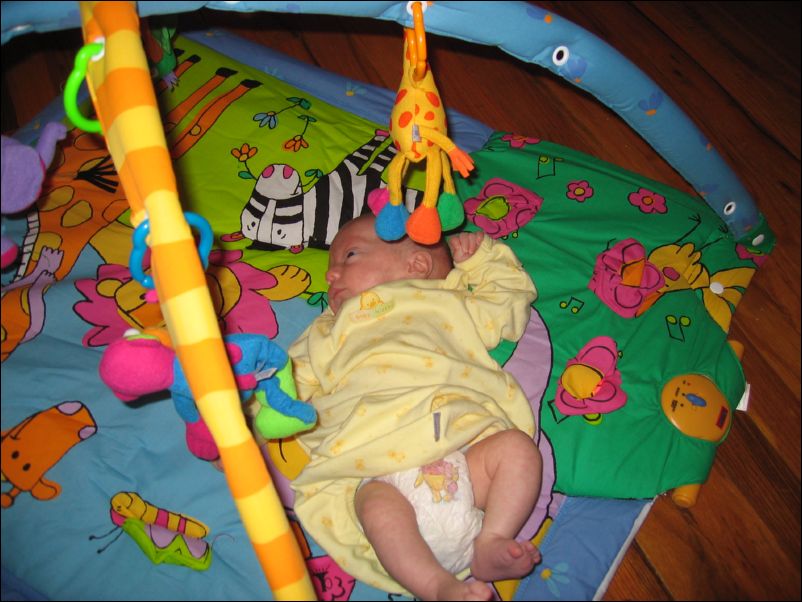 Owen on his playmat